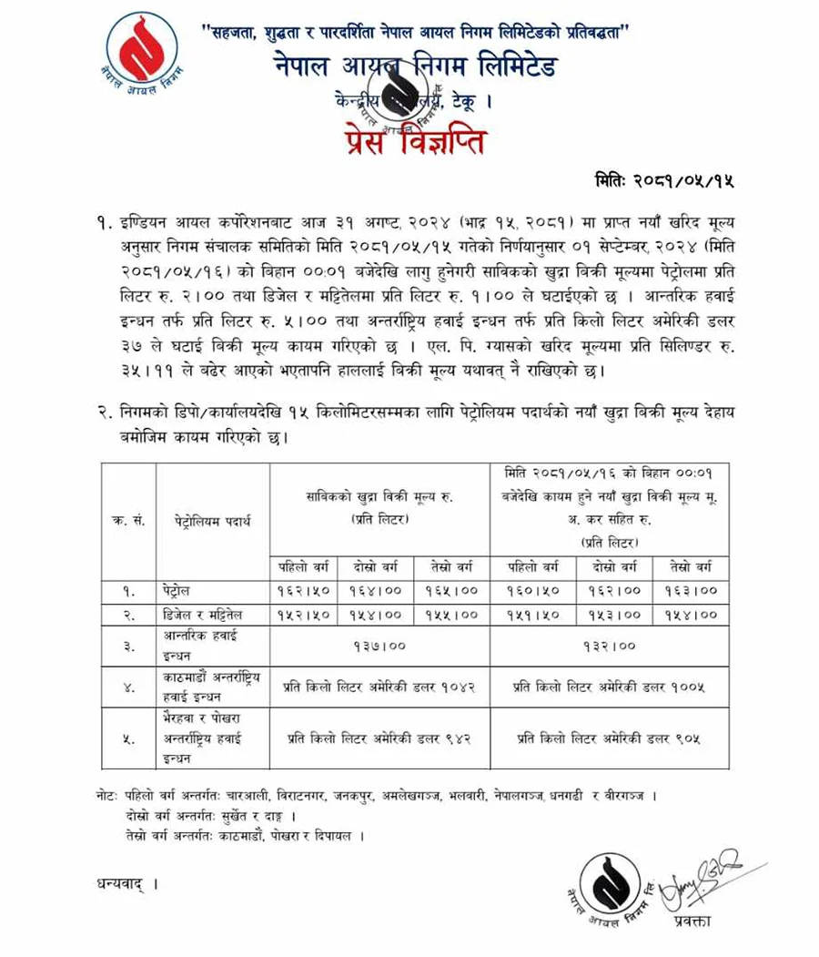 पेट्रोलियम पदार्थको मूल्य घट्यो 2 1000026569